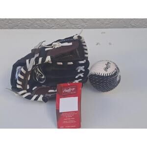Rawlings Baseball Glove Kids 9 inch Players Series Right Hand Thrower With Ball